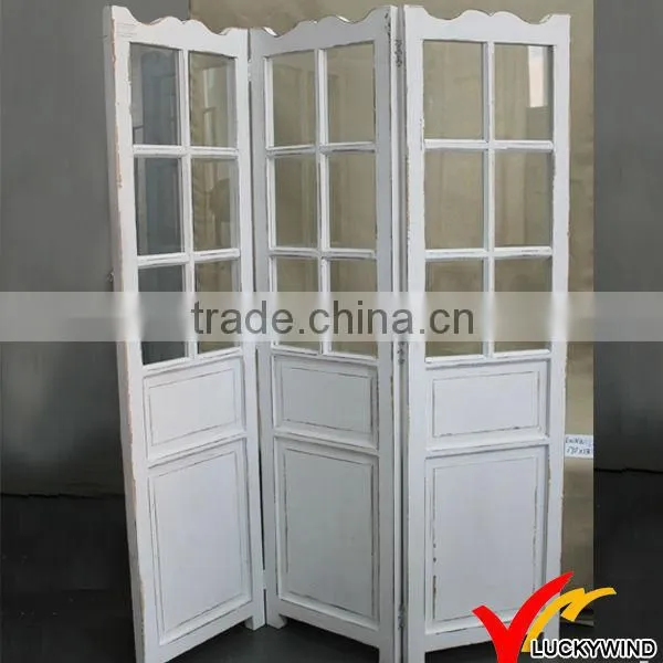Luckywind Vintage Solid Wood Folding Screen