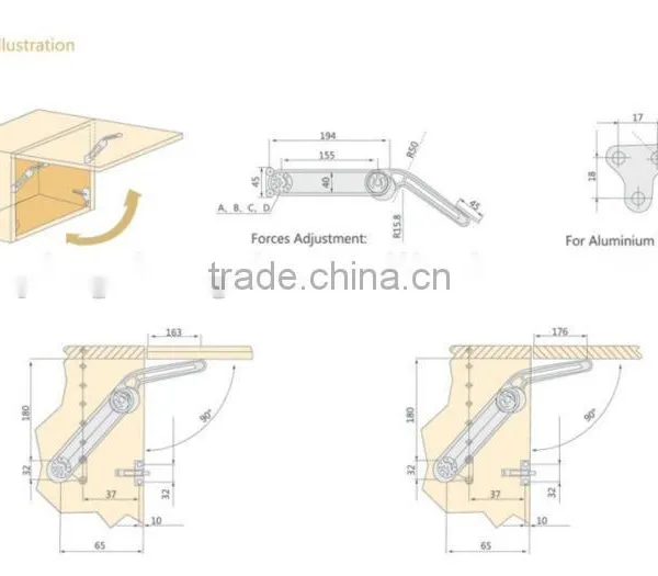 Zinc Alloy Kitchen Cabinet Shelf Brackets photo-3