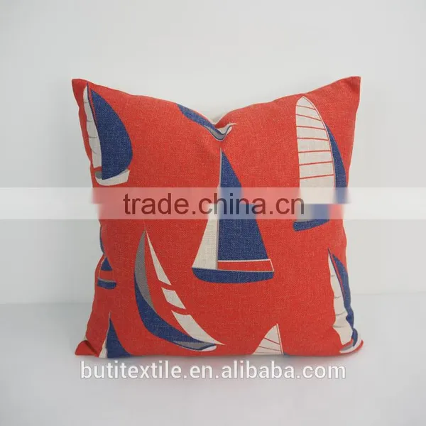 Custom Seat Cushions Cover Nautical Sailing Design Print Square Cushion Cover photo-2