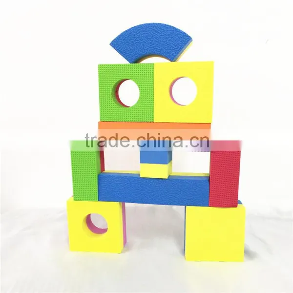 Melors Non Toxic Soft Multi Color Eva Foam Block Toy New 2015/children Plastic Building Blocks Organizer photo-6