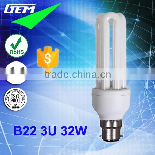 Best Selling 6500K Daylight E27 B22 Economic Energy Saving 3U Lamp 32W photo-2