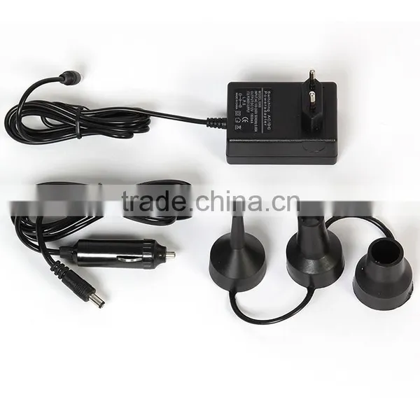 HY-JY-015 50W Portable Electric Air Pump DC 12V/AC110-120V Inflator Air Pump photo-6
