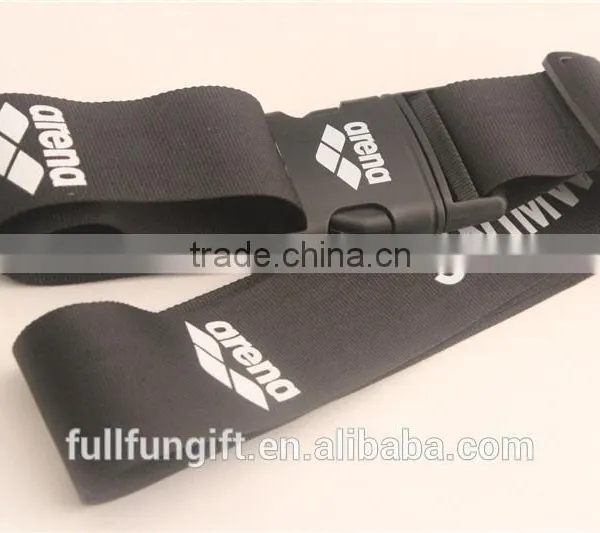 Custom design polyester/nylon/pp material luggage strap belt for promotional gifts