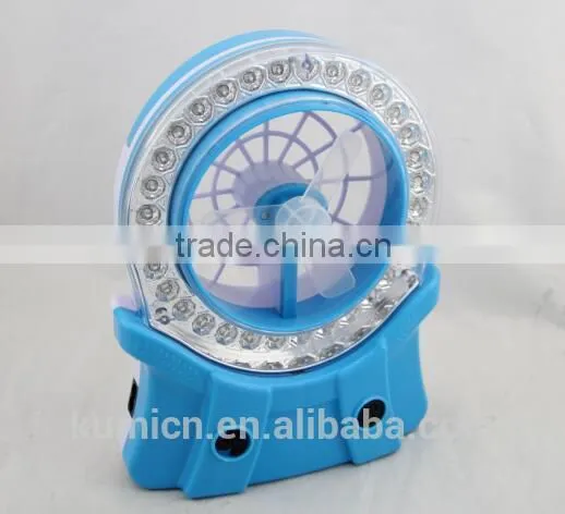 32SMD Small Portable Rechargeable Light FAN KM-5562 photo-2