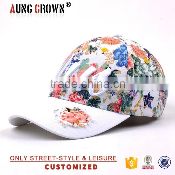 Fashion Floral Baseball Caps for Girls photo-3