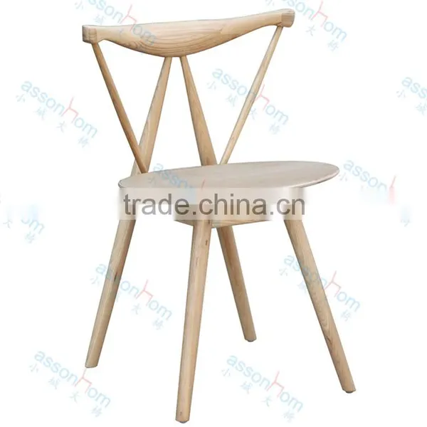 Wooden Triangle Chair Classic Dining Chair photo-3