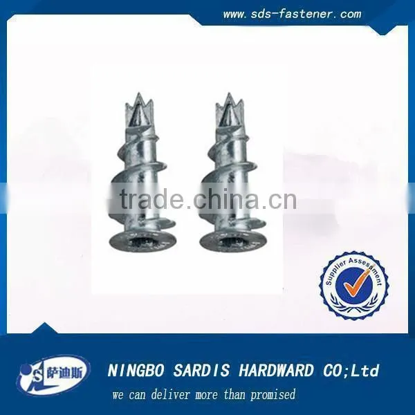 High Quality Zamac/ Plastic Nylon Self-drilling Anchor for Plasterboard,nylon Anchor