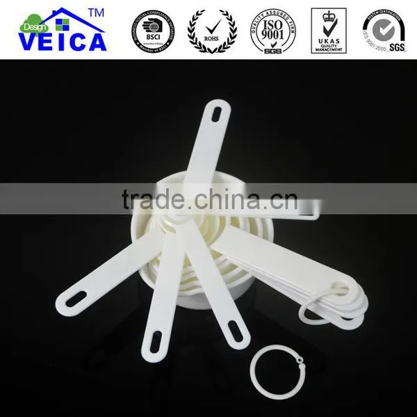 10pcs Kitchen Tool Set White Plastic Measuring Spoons and Measuring Cups Measuring Tools Set photo-2