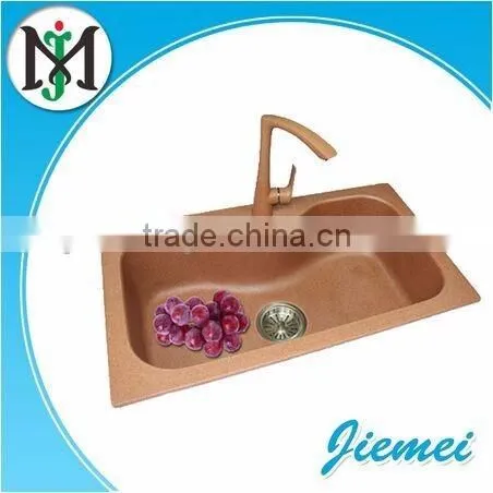 Kitchen Sink High Quality Top Counter Quartz Stone Sink With the ROHS Certificates photo-3