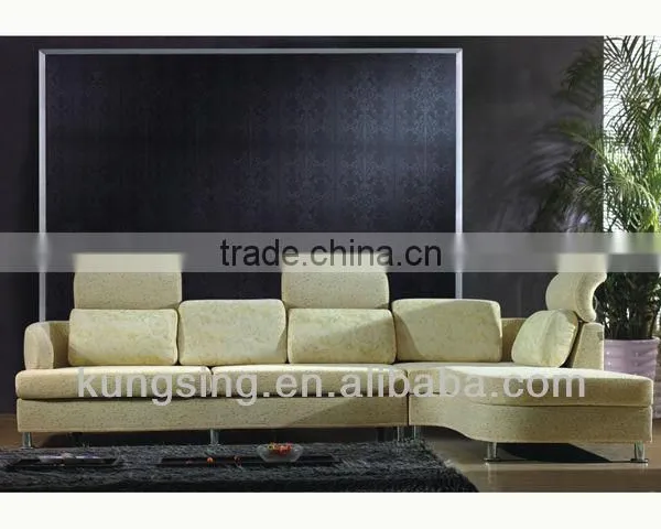 corner sofa with adjustable headrest