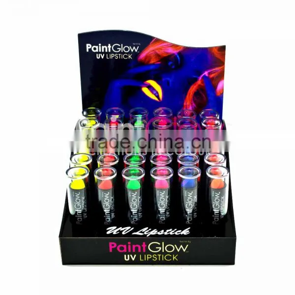 Fluorescent UV Lueur Maquillage Rouge a Levres