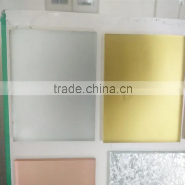 Ivory Color Back Painted Decorative Phantom 3d Glass Panel photo-3