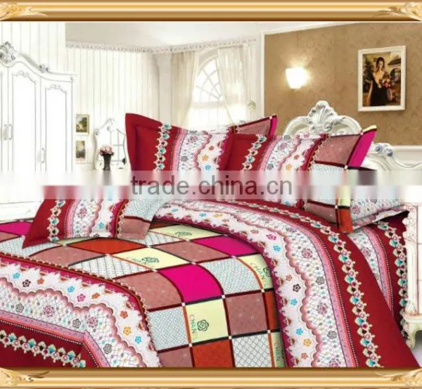 Reactive Printed 100% Cotton Print Bed Sheets/quilt Cover/table Cloth/comforter Set photo-3