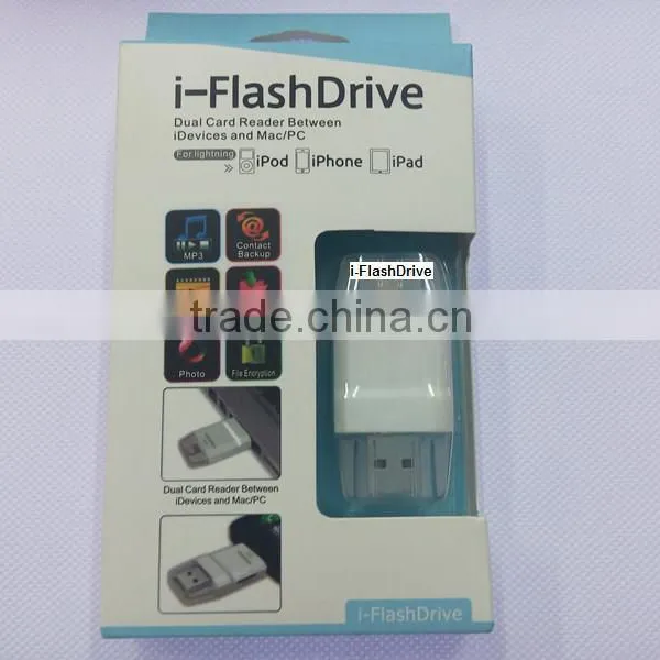 New I-FlashDrive OTG Adapter Smart TF Card Reader For IPhone/iPad Dual Storage ,Easy to Save Image & Video photo-5