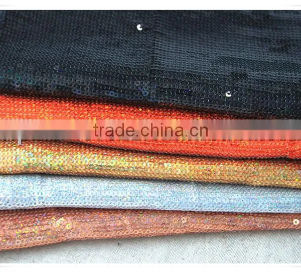 Wholesale New Arrival Shiny Colors Textile Sequin Stock Fabric for Evening Dress photo-6