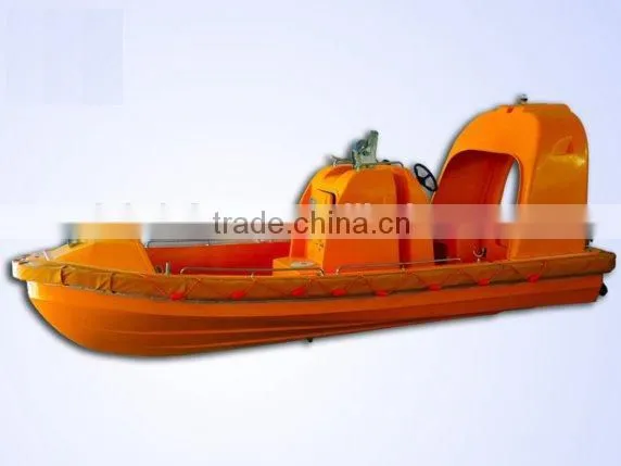 Fiberglass Fast Speed Rescue Boat & Davit