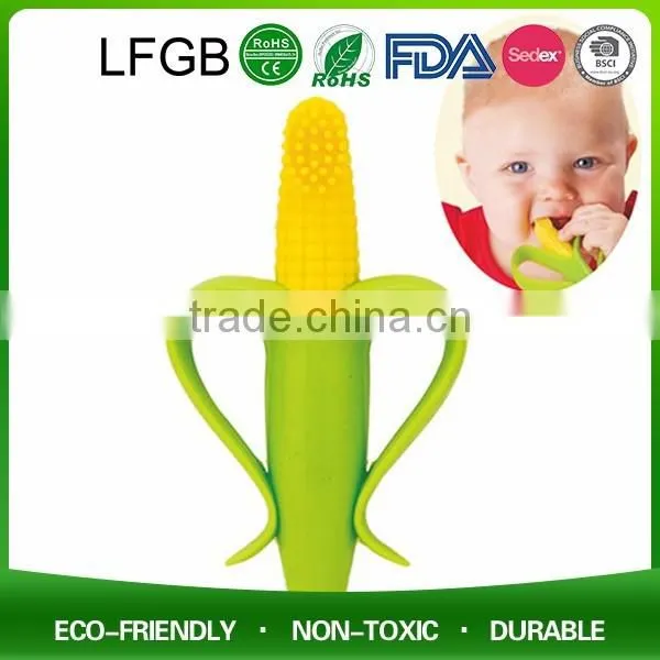 Food Grade Funny Baby Hanburger Teether Silicone Pendant Teether photo-2