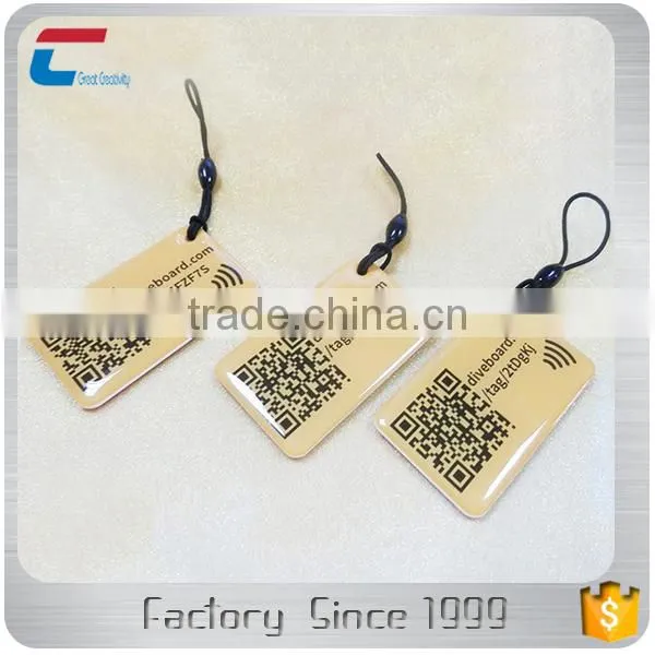 QR Code Printed 13.56MHZ MIFARE Classic 1K /4K Keyfob RFID Tags Stickers photo-6