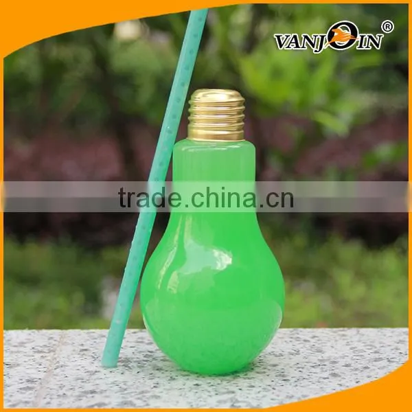 Creative 200cc Plastic Juice Coffee Mug Beer Cup With Unique Design Light Bulb photo-3