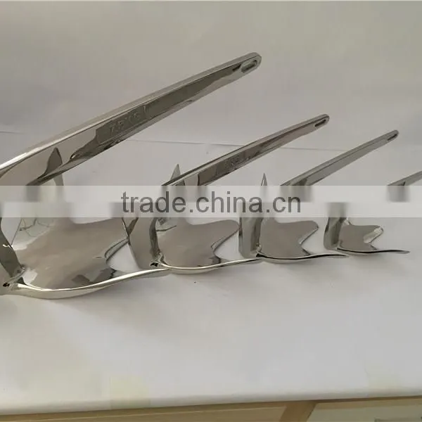 Stainless Steel Boat Anchor Polished A Bruce Anchor photo-2