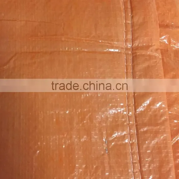 Orange Color Insulated Tarpaulin With Foam , Insulated Tarp Concrete Curing Blanket photo-2