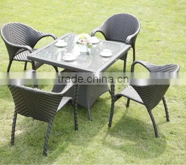 Modern Design Wicker Dining Table and Chair 1883 photo-4