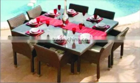 High Quality Best Selling Set of Polyrattan Coffee and Dining Table & Chair From Vietnam
