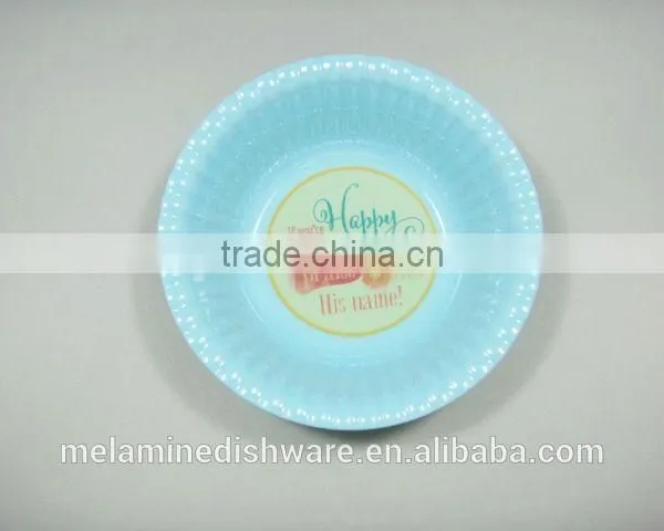 100% Melamine Factory Wholesale Safety Kids Children Cake Plate photo-4