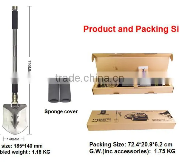 Rescue Knife Shovel Self-driving Emergency Shovel Auto Parts Offroad Shovel Military Pick photo-3
