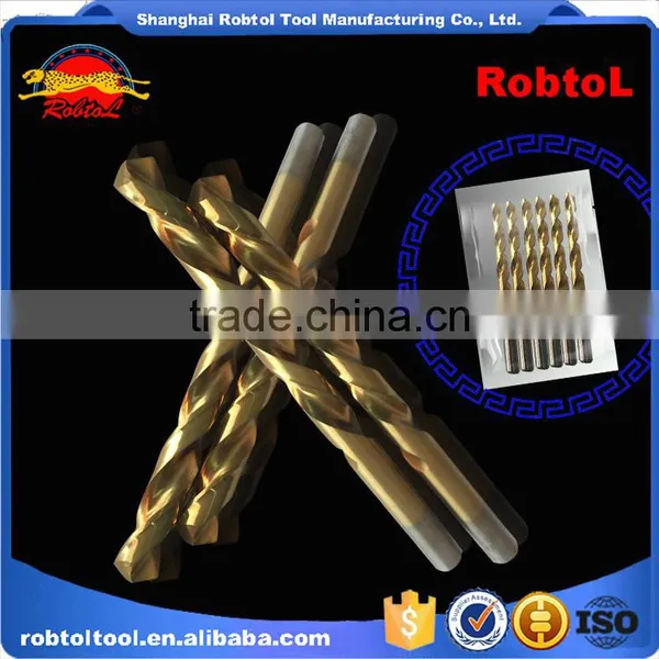 8mm Nano Titanium Coating Straight Shank Hss Twist Drill Bits Cobalt Fully Ground Bright Finish Drilling Metal Forged Alloy photo-5