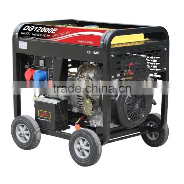 5kw Diesel Engine Generator Strong Square Frame With Big 4 Wheels Generator Manufacturer photo-3
