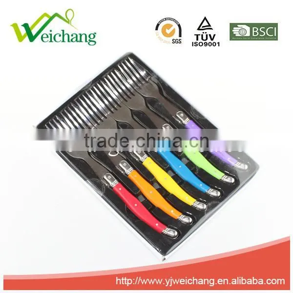 WCJ849 Hign Quality 6 Pcs Cutlery Set Wholesale PLastic Fork Set photo-2