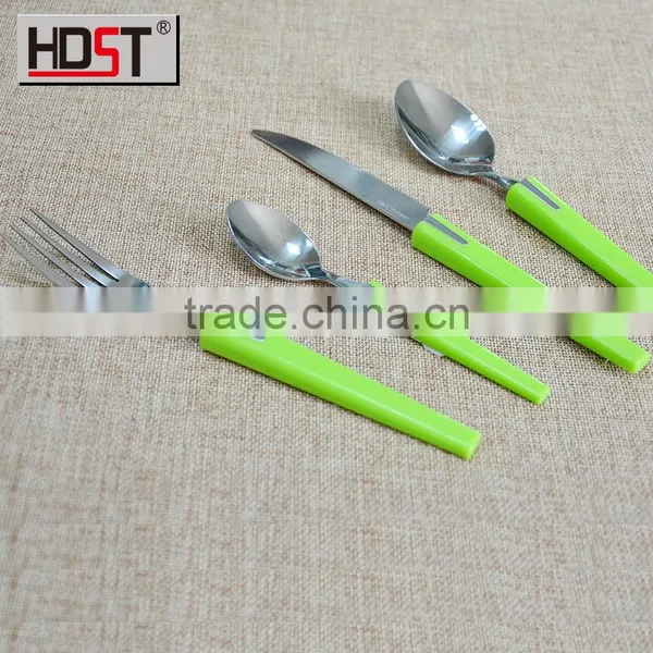 Promotional Hot Selling Vibrant Color Plastic Handle Low Price Flatware for Dinner photo-5