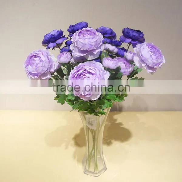 Hot Sell Artificial Ranunculus Wedding Low Moq Decoration Arrangement photo-4