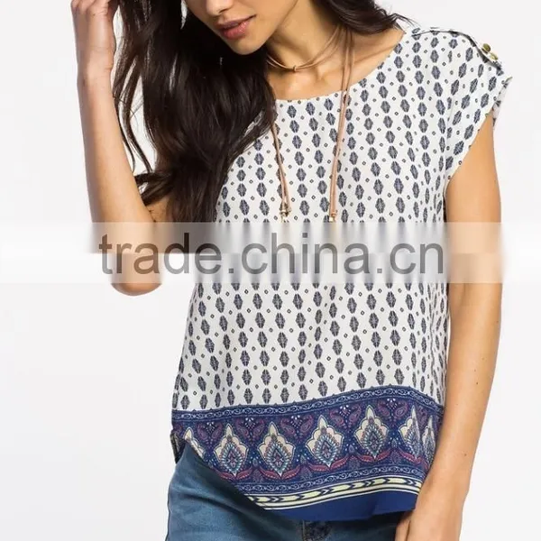 100% Polyester Rounded Hem Girls Full Print t Shirt photo-2