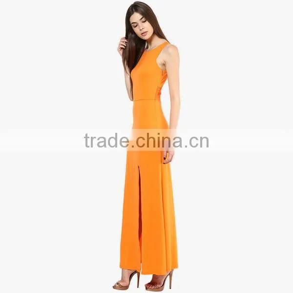 Chinese Clothing Manufacturers Dress Bodycon Dress, Evening Dress Orange Colour, Maxi Dress photo-3