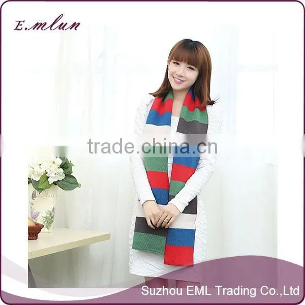 Wholesale Patchwork Knit Scarf/knit Fabric Scarf/knitted Scarf photo-5