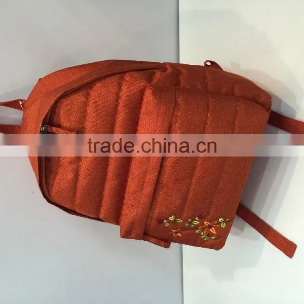 2017 Hot Sales Wholesales Custom Orange Backpack Bag School photo-2