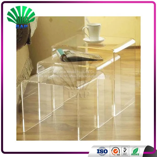 Transparent Plexiglass Nesting Table Home Furniture Tea Table Living Room Console Table photo-2