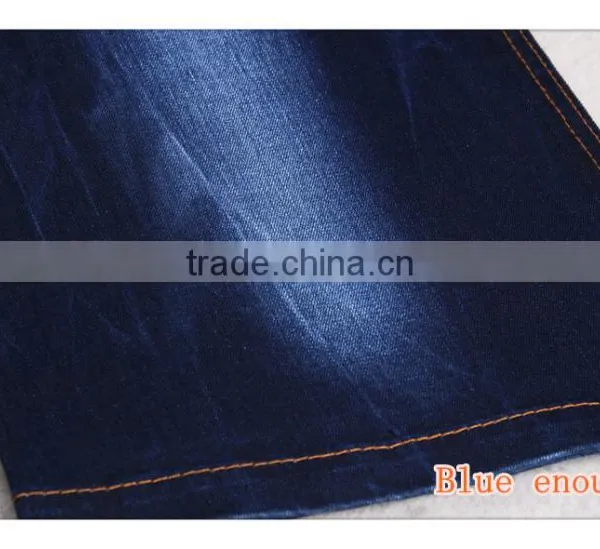 9.8oz Indigo Cotton Polyester Spandex Blend Denim Pants Fabric photo-5