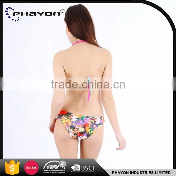 < OEM> China Manufacturer New Fashion Design Your Own Digitally Sublimated Swimwear Bikini photo-4