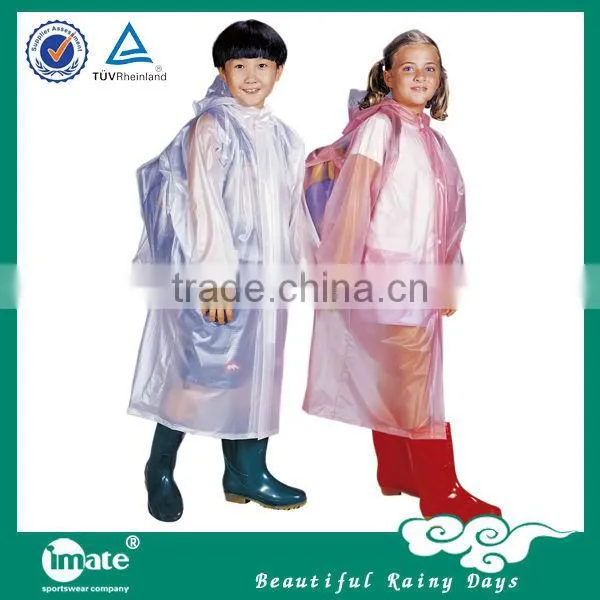 Plastic Raincoat/children Raincoat/transparent Pvc Raincoat