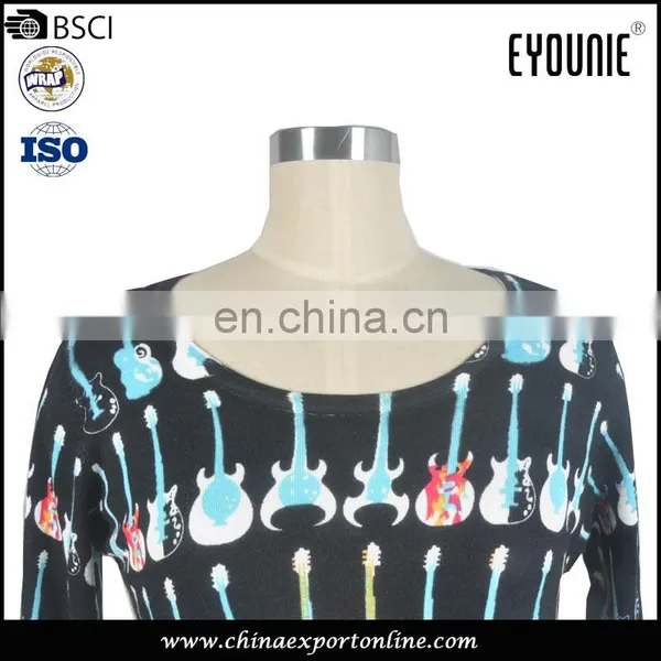 Cartoon Print Tight-fitting Sweater photo-3