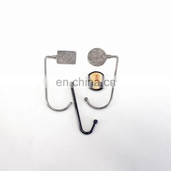 Custom Wholesale Craft Carved Metal Bag Hanger photo-2