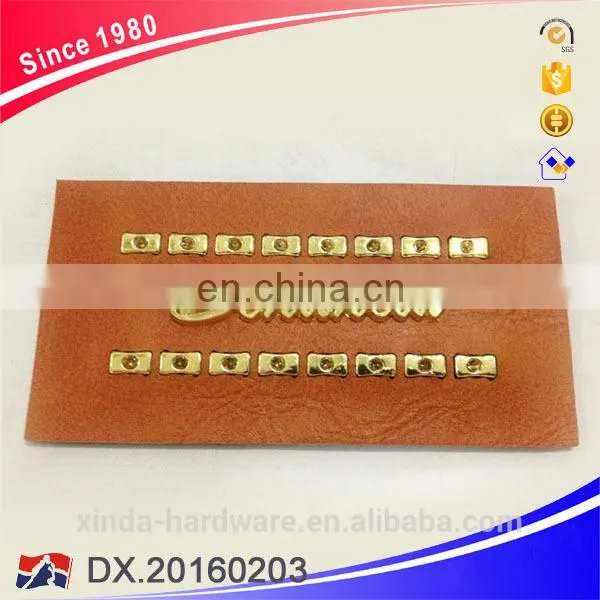 Fashion Customizable Logo Labels With Metal Bage photo-3