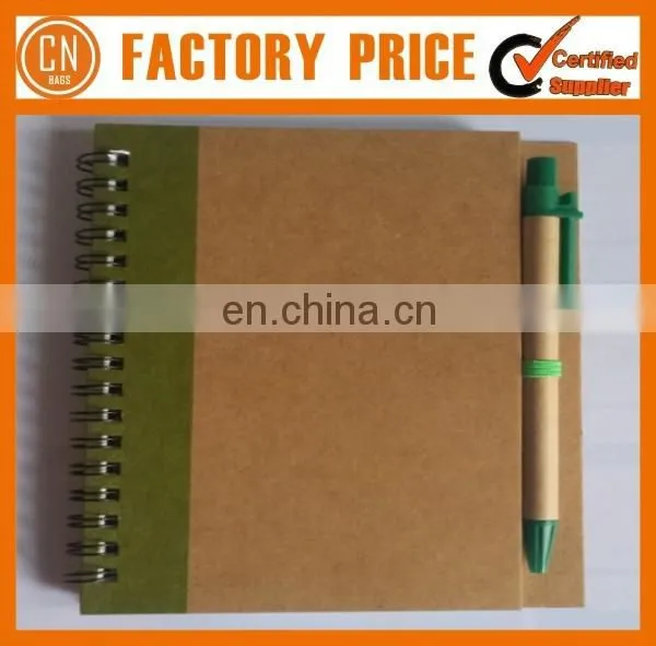 Cheap Promotional Logo Printed Kraft Paper Notebook