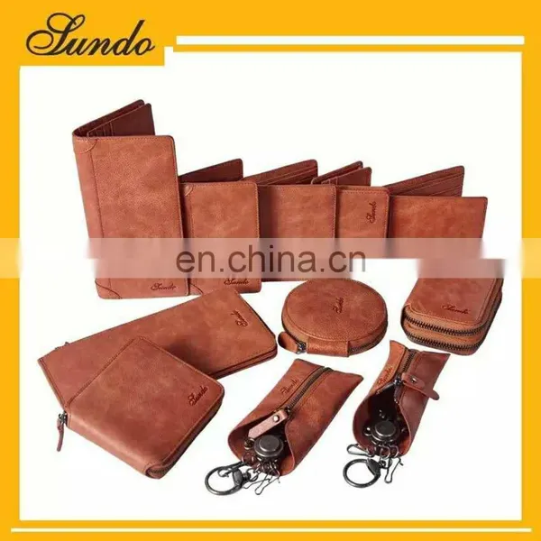 Faddish New Products Customized Top Grain Genuine Leather Money Clip Wallet for Euros Wholesale photo-6