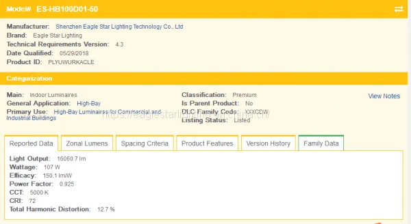 160LPW DLC Premium ETL CETL 100-277V AC 100W LED UFO High Bay Light photo-5