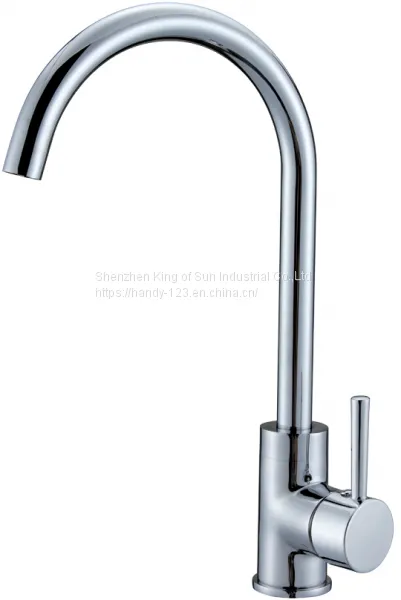 Single Handle Sink Kitchen Brass Faucet photo-2