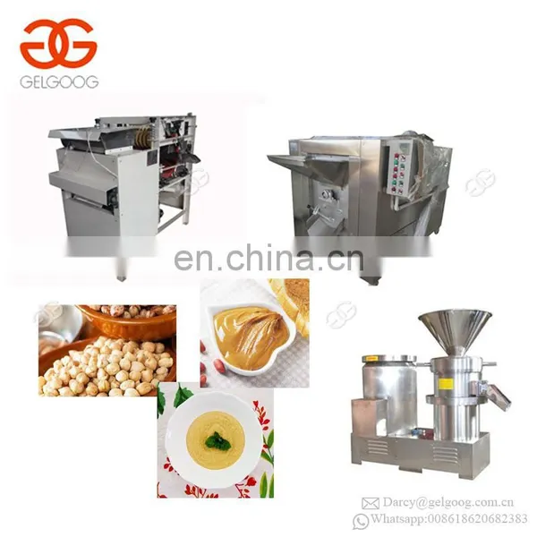 High Efficiency Chickpeas Hummus Grinder Almond Peanut Paste Production Line Nut Butter Grinding Mill Machine photo-2